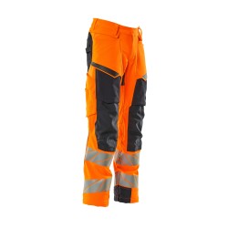 Spodnie MASCOT ACCELERATE SAFE ULTIMATE STRETCH - hi-vis orange/dark navy rozm. 76C46