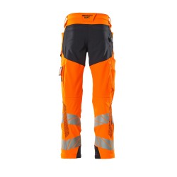Spodnie MASCOT ACCELERATE SAFE ULTIMATE STRETCH - hi-vis orange/dark navy rozm. 76C46