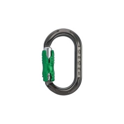 Karabinek DMM XSRE LOCKSAFE TITANIUM/GREEN