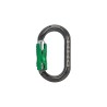 Karabinek DMM XSRE LOCKSAFE TITANIUM/GREEN