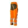 Spodnie MASCOT ACCELERATE SAFE ULTIMATE STRETCH - hi-vis orange/moss green rozm. 90C51