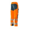 Spodnie MASCOT ACCELERATE SAFE ULTIMATE STRETCH - hi-vis orange/dark petroleum rozm. 82C47