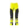 Spodnie MASCOT ACCELERATE SAFE ULTIMATE STRETCH - hi-vis yellow/dark navy rozm. 82C45