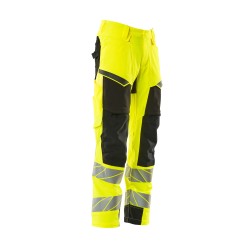 Spodnie MASCOT ACCELERATE SAFE ULTIMATE STRETCH - hi-vis yellow/black rozm. 90C46