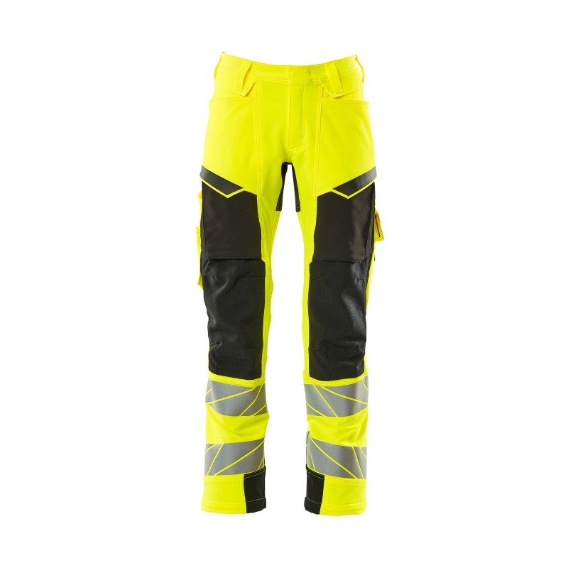 Spodnie MASCOT ACCELERATE SAFE ULTIMATE STRETCH - hi-vis yellow/black rozm. 90C56