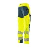 Spodnie MASCOT ACCELERATE SAFE ULTIMATE STRETCH - hi-vis yellow/dark petroleum rozm. 90C46