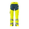 Spodnie MASCOT ACCELERATE SAFE ULTIMATE STRETCH - hi-vis yellow/dark petroleum rozm. 90C48