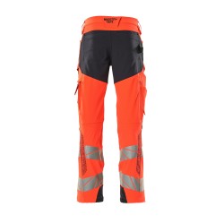 Spodnie MASCOT ACCELERATE SAFE ULTIMATE STRETCH - hi-vis red/dark navy rozm. 82C44