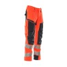 Spodnie MASCOT ACCELERATE SAFE ULTIMATE STRETCH - hi-vis red/dark navy rozm. 82C47