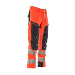 Spodnie MASCOT ACCELERATE SAFE ULTIMATE STRETCH - hi-vis red/dark navy rozm. 82C48