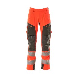 Spodnie MASCOT ACCELERATE SAFE ULTIMATE STRETCH - hi-vis red/dark anthracite rozm. 76C58
