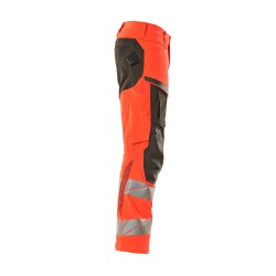 Spodnie MASCOT ACCELERATE SAFE ULTIMATE STRETCH - hi-vis red/dark anthracite rozm. 76C58