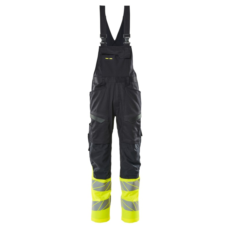Ogrodniczki MASCOT ACCELERATE SAFE - dark navy/hi-vis yellow rozm. 90C48
