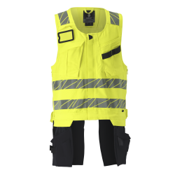 Kamizelka na narzędzia MASCOT ACCELERATE SAFE ULTIMATE STRETCH - two-toned hi-vis yellow/dark navy rozm. S 
