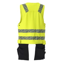 Kamizelka na narzędzia MASCOT ACCELERATE SAFE ULTIMATE STRETCH - two-toned hi-vis yellow/dark navy rozm. L