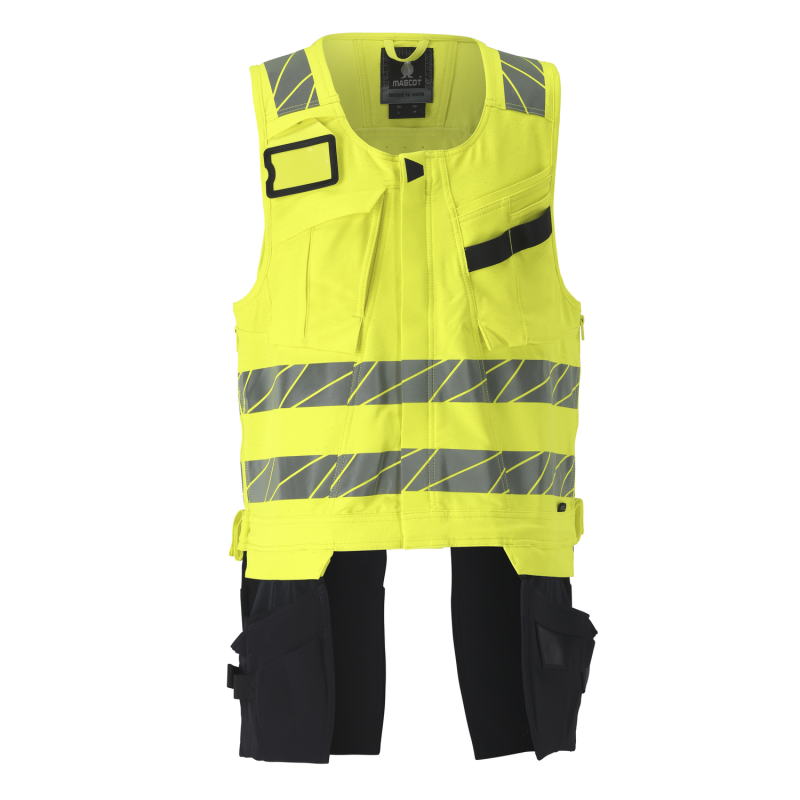 Kamizelka na narzędzia MASCOT ACCELERATE SAFE ULTIMATE STRETCH - two-toned hi-vis yellow/dark navy rozm. 2XL