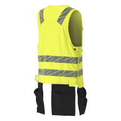 Kamizelka na narzędzia MASCOT ACCELERATE SAFE ULTIMATE STRETCH - two-toned hi-vis yellow/dark navy rozm. 2XL