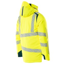 Kurtka zimowa MASCOT ACCELERATE SAFE CLIMASCOT - two-toned hi-vis yellow/dark petroleum rozm.2XL