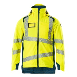 Kurtka zimowa MASCOT ACCELERATE SAFE CLIMASCOT - two-toned hi-vis yellow/dark petroleum rozm.4XL
