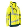 Kurtka zimowa MASCOT ACCELERATE SAFE CLIMASCOT - two-toned hi-vis yellow/dark petroleum rozm.4XL