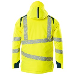 Kurtka zimowa MASCOT ACCELERATE SAFE CLIMASCOT - two-toned hi-vis yellow/dark petroleum rozm.4XL
