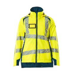 Kurtka zimowa MASCOT ACCELERATE SAFE CLIMASCOT Ladies fit - two-toned hi-vis yellow/dark petroleum rozm. XL