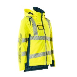 Kurtka zimowa MASCOT ACCELERATE SAFE CLIMASCOT Ladies fit - two-toned hi-vis yellow/dark petroleum rozm. XL