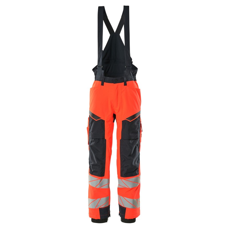 Spodnie zimowe MASCOT ACCELERATE SAFE CLIMASCOT - two-toned hi-vis red/dark navy rozm. 3XL