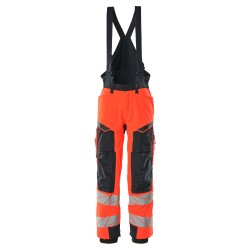 Spodnie zimowe MASCOT ACCELERATE SAFE CLIMASCOT - two-toned hi-vis red/dark navy rozm. 4XL