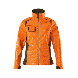 Kurtka softshell MASCOT ACCELERATE SAFE Ladies fit - hi-vis orange/moss green rozm. 5XL
