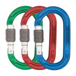 Karabinek DMM ULTRA O SG COLOUR 3 PACK BLUE/RED/GREEN
