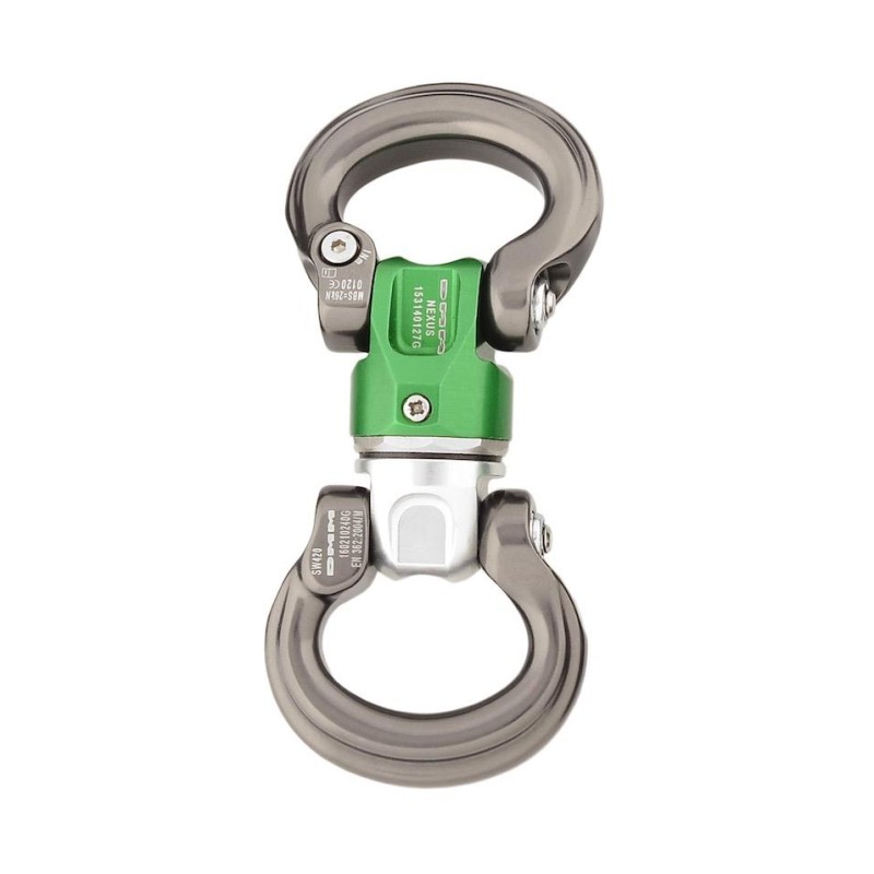 Krętlik DMM NEXUS BOW TO BOW TITANIUM/GREEN