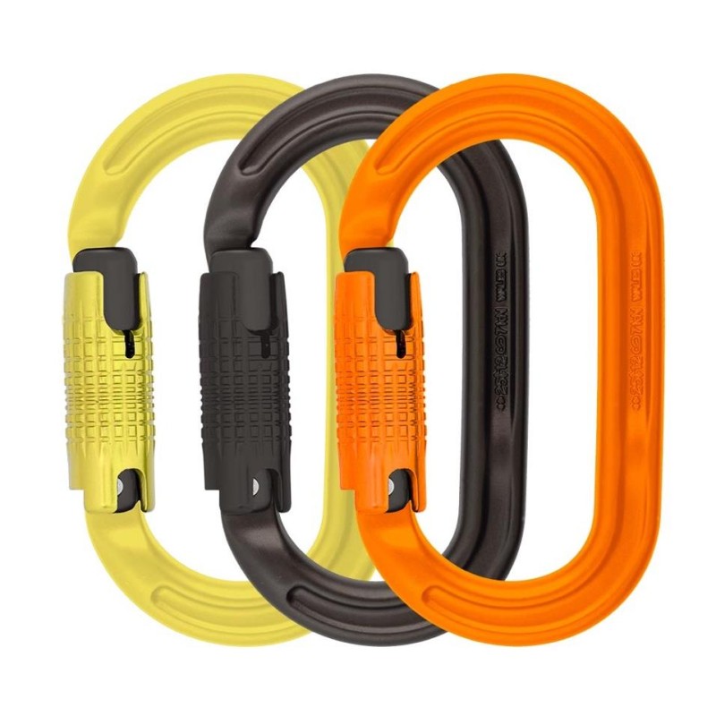 Karabinek DMM ULTRA O LS COLOUR 3 PACK LIME/GREY/ORANGE