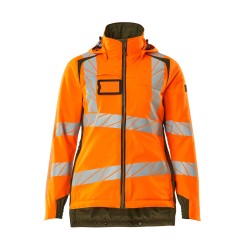 Kurtka zimowa MASCOT ACCELERATE SAFE CLIMASCOT Ladies fit - two-toned hi-vis orange/moss green rozm. XS
