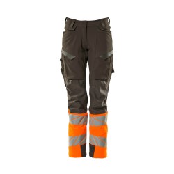 Spodnie MASCOT ACCELERATE SAFE Ladies fit DIAMOND - ULTIMATE STRETCH dark anthracite/hi-vis orange ROZMIARY