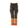 Spodnie MASCOT ACCELERATE SAFE Ladies fit DIAMOND - ULTIMATE STRETCH dark anthracite/hi-vis orange ROZMIARY