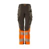 Spodnie MASCOT ACCELERATE SAFE Ladies fit DIAMOND - ULTIMATE STRETCH dark anthracite/hi-vis orange ROZMIARY