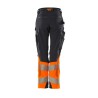 Spodnie MASCOT ACCELERATE SAFE Ladies fit DIAMOND - ULTIMATE STRETCH dark navy/hi-vis orange ROZMIARY
