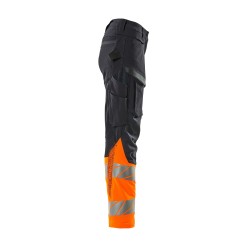 Spodnie MASCOT ACCELERATE SAFE Ladies fit DIAMOND - ULTIMATE STRETCH dark navy/hi-vis orange ROZMIARY