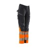Spodnie MASCOT ACCELERATE SAFE Ladies fit DIAMOND - ULTIMATE STRETCH dark navy/hi-vis orange ROZMIARY