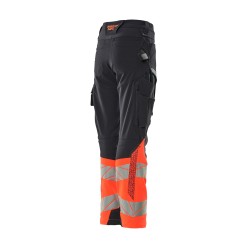 Spodnie MASCOT ACCELERATE SAFE Ladies fit DIAMOND - ULTIMATE STRETCH dark navy/hi-vis red ROZMIARY