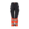 Spodnie MASCOT ACCELERATE SAFE Ladies fit DIAMOND - ULTIMATE STRETCH dark navy/hi-vis red ROZMIARY