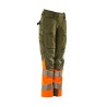 Spodnie MASCOT ACCELERATE SAFE Ladies fit DIAMOND - ULTIMATE STRETCH moss green/hi-vis orange ROZMIARY