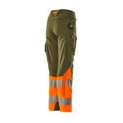 Spodnie MASCOT ACCELERATE SAFE Ladies fit DIAMOND - ULTIMATE STRETCH moss green/hi-vis orange ROZMIARY