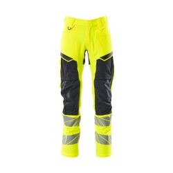 Spodnie MASCOT ACCELERATE SAFE ULTIMATE STRETCH - water-repellent - two-toned hi-vis yellow/dark navy ROZMIARY