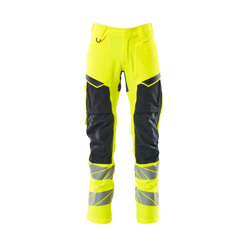 Spodnie MASCOT ACCELERATE SAFE ULTIMATE STRETCH - water-repellent - two-toned hi-vis yellow/dark navy ROZMIARY