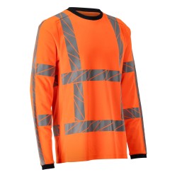 T-Shirt MASCOT ACCELERATE SAFE long-sleeved hi-vis orange ROZMIARY