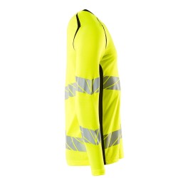 T-shirt MASCOT long-sleeved - hi-vis yellow/black ROZMIARY
