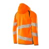 Bluza z kapturem i zamkiem MASCOT ACCELERATE SAFE - hi-vis orange/dark anthracite