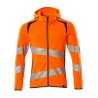 Bluza z kapturem i zamkiem MASCOT ACCELERATE SAFE - hi-vis orange/dark navy
